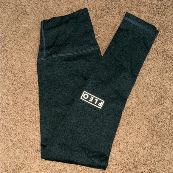 Fleo dark green leggings - Picture 1 of 1